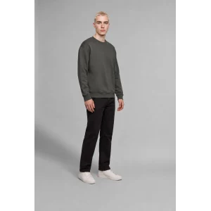 Defacto X8282AZKH398 Haki Boxy Fıt Bisiklet Yaka Baskılı Uzun Kollu Sweatshırt