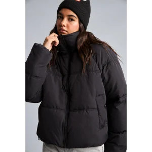 Defacto H3822AXBK81 Siyah Regular Fit Dik Yaka Şişme Mont