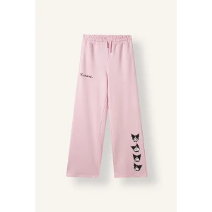 Defacto I5112A8PN47 Pembe Kuromi Baskılı Wide Leg Eşofman Altı Kız Çocuk
