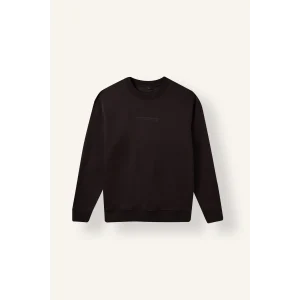Defacto X8282AZBN337 Kahve Boxy Fıt Bisiklet Yaka Baskılı Sweatshirt