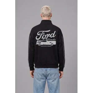 Defacto H4141AXBK81 Siyah Ford Motor Company Boxy Fıt Baskılı Kalın Sweatshirt