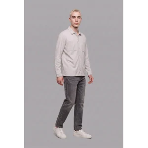 Defacto H6548AXGR293 Gri Regular Fit Çift Cepli Gömlek Ceket