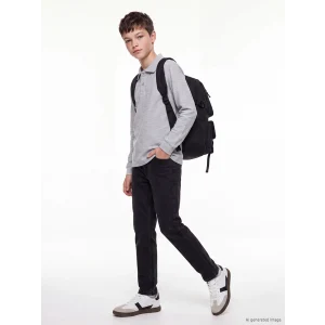LCW Kids Siyah Slim Fit Erkek Çocuk Jean Pantolon