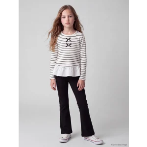 LCW Kids Siyah Bisiklet Yaka Kız Çocuk Takım