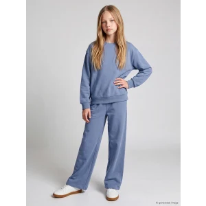 LCW Kids Mavi Bisiklet Yaka Kız Çocuk Eşofman Takım