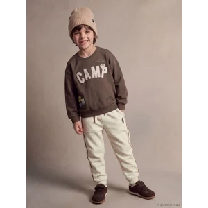 LCW Kids Beyaz Baskılı Erkek Çocuk Jogger Eşofman Altı