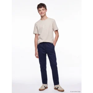 LCW Kids Lacivert Slim Fit Erkek Çocuk Gabardin Pantolon