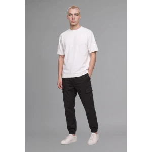 Defacto F4681AXBK81 Siyah Regular Fit Beli Bağcıklı Kargo Cepli Jogger Pantolon