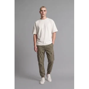 Defacto F4681AXKH401 Haki Regular Fit Beli Bağcıklı Kargo Cepli Jogger Pantolon