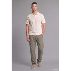 Defacto H3877AXKH465 Haki Relaxed Fit Rahat Kalıp Normal Bel Boru Paça Pantolon