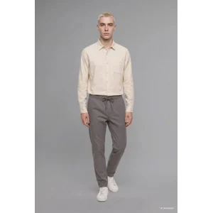 Defacto H5798AXGR206 Gri Baggy Fit Fit Normal Bel Geniş Paça Pantolon