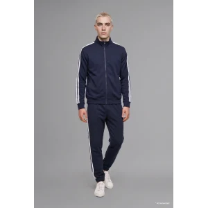 Defacto F0106AXNV146 Lacivert Nefes Alabilen Boxy Fit Fermuarlı Dik Yaka Sweatshirt