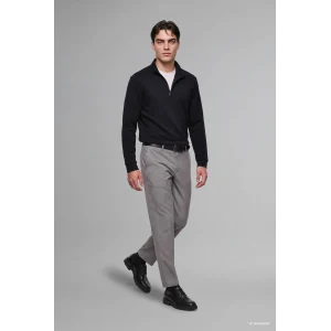 Defacto F2821AXBK81 Siyah Regular Fıt Dik Yaka Yarım Fermuarlı Sweatshirt