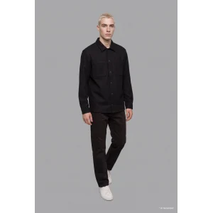 Defacto H6548AXBK81 Siyah Regular Fit Çift Cepli Gömlek Ceket
