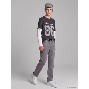 LCW Kids Gri Slim Fit Erkek Çocuk Jean Pantolon