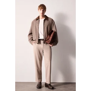 Defacto H1270AXGR302 Gri Regular Fit Beli Lastikli Düz Paça Pantolon