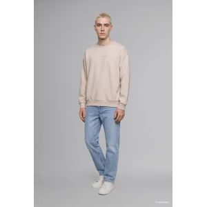 Defacto X8282AZGR169 Gri Boxy Fit Uzun Kollu Pamuklu Bisiklet Yaka İçi Yumuşak Tüylü Baskılı Sweatshirt