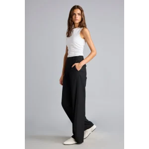 Defacto E7238AXBK81 Siyah Straight Fit Yüksek Bel Pantolon