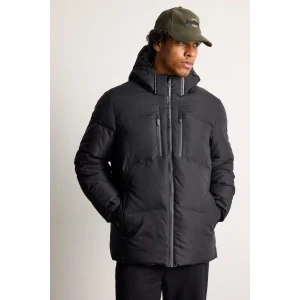 Defacto A3519AXBK81 Siyah Su İtici Rüzgar Geçirmez Slim Fit Kapüşonlu Fermuarlı Cepli Kışlık Mont