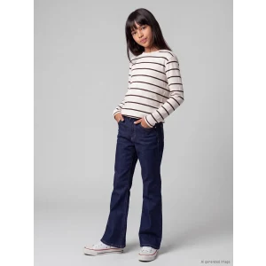 LCW Kids İndigo İspanyol Paça Kız Çocuk Jean Pantolon
