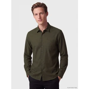 SOUTHBLUE Haki Regular Fit Gabardin Erkek Gömlek