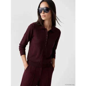 LCW EVERYDAY Bordo Polo Yaka Kadın Triko Kazak