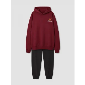 LCW Kids Bordo Baskılı Erkek Çocuk Takım