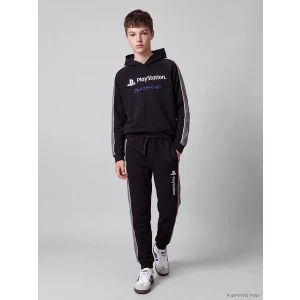 LCW Kids Siyah PlayStation Erkek Çocuk Jogger Eşofman Altı