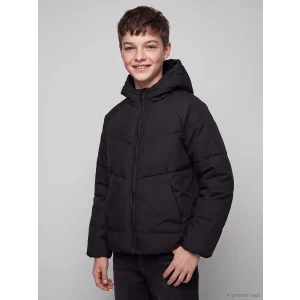 LCW Kids Siyah Su İtici Erkek Çocuk Şişme Mont