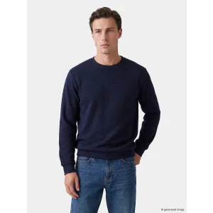 LCWAIKIKI Classic Lacivert Bisiklet Yaka Erkek Sweatshirt