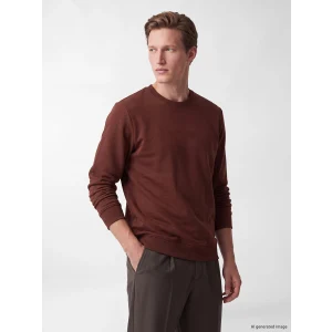 SOUTHBLUE Kahverengi Bisiklet Yaka Kalın Erkek Sweatshirt