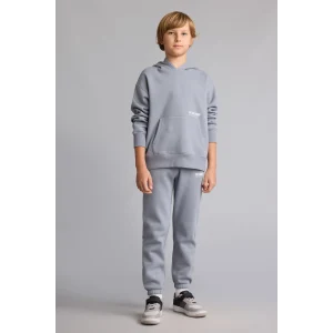 Defacto H9685A8GR27 Gri Baskılı Lastikli Paça Kalın Kumaş Jogger Eşofman Altı Erkek Çocuk