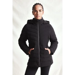 Defacto E9253AXBK81 Siyah Rüzgar Geçirmez Su İtici Regular Fit Kapüşonlu Fermuarlı Cepli Şişme Mont