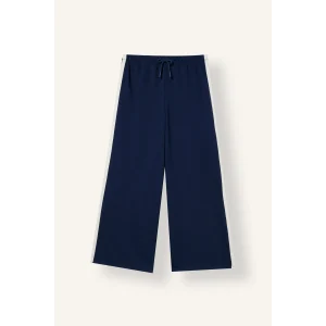 Defacto I9435A8NV244 Lacivert Yan Şeritli Wide Leg Eşofman Altı Kız Çocuk