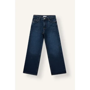 Defacto I4939A8NM34 Mavi Relaxed Fit Ekstra Rahat Jean Pantolon Kız Çocuk