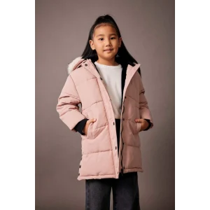 A0899 Kapüşonlu Suni Kürk Astarlı Mont