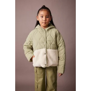 A2491 Kapüşonlu Polar Astarlı Kapitoneli Mont