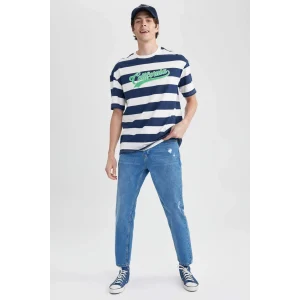 A3632 90s Slim Fit Yırtık Detaylı Jean Pantolon