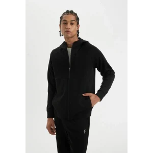 A6956 Slim Fit Fermuarlı Skuba Dalgıç Kumaş Hırka