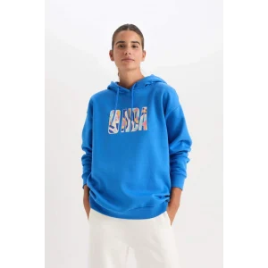 A9721 NBA Wordmark Oversize Fit Sweat Shirt