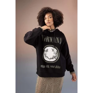 B3663 Nirvana Oversize Fit Kapüşonlu Sweatshirt