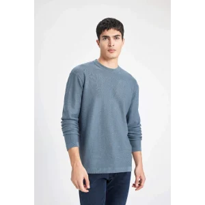 B9731 Standart Fit Bisiklet Yaka Kazak