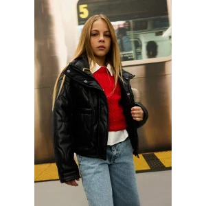 C5486 Su İtici Fermuarlı Çıtçıt Kapamalı Cepli Mont