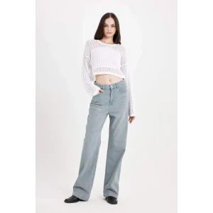 C6189 90s Wide Leg Yüksek Bel Jean Pantolon