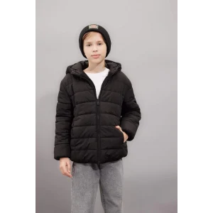 C6622 Çift Taraflı Rüzgar Geçirmez Kapüşonlu Fermuarlı Cepli Mont