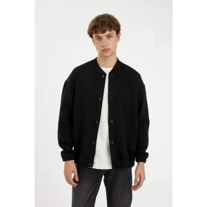 C7058 Kolej Yaka Bomber İçi Yumuşak Tüylü Hırka