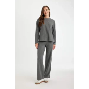 D0361 Wide Leg Selanik Kumaş Pantolon