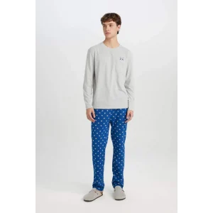 D0944 Regular Fit Uzun Kollu Pijama Takımı