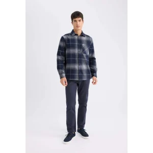 D1050 Chino Pantolon Regular Fit Cepli Düz Paça