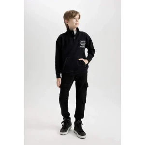 D3007 Beli Paçası Lastikli Cepli Jogger Eşofman Altı